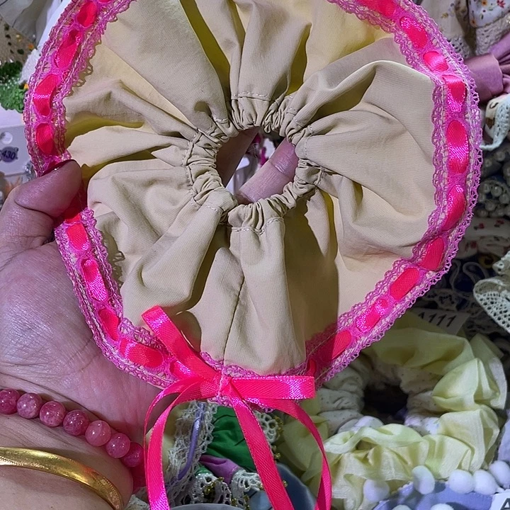 非金属布艺织带发圈
