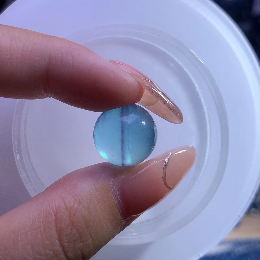 天然辰砂13mm魔鬼蓝单珠