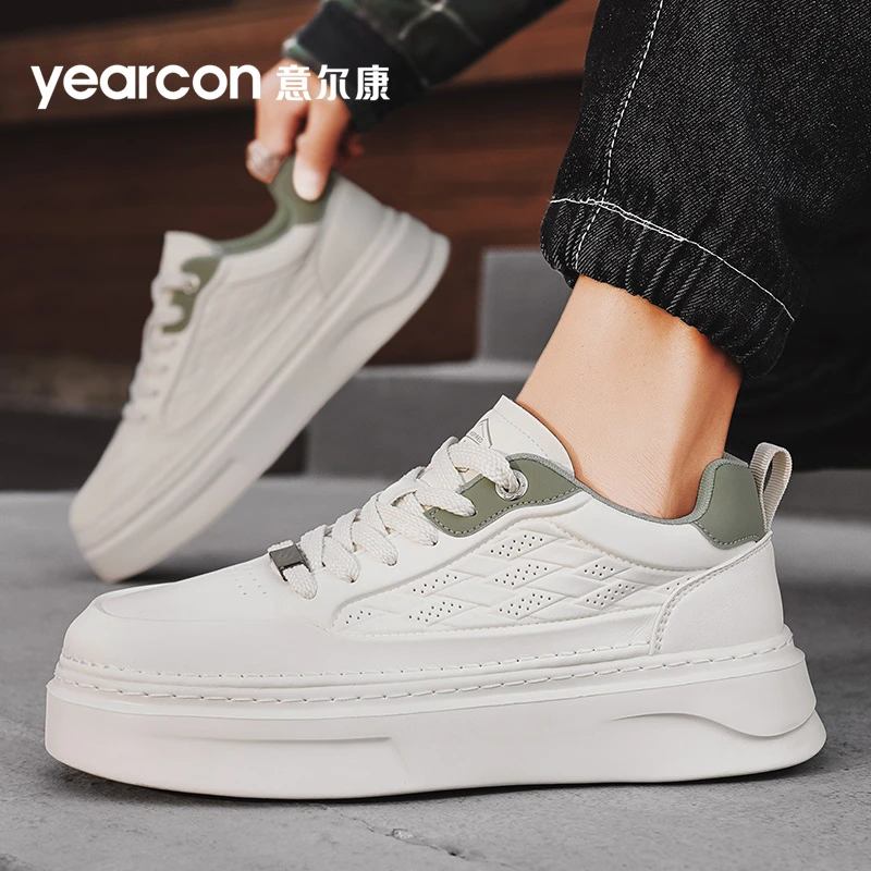 YEARCON/意尔康男鞋夏季经典小白鞋软底减震运动休闲男士时尚百搭