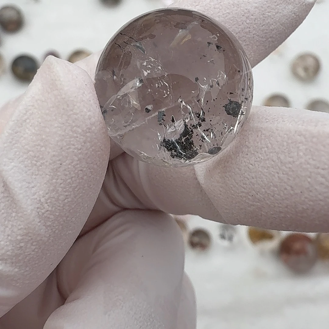 将***酒水晶珠宝半成品未镶嵌流砂18.3mm定制不退换