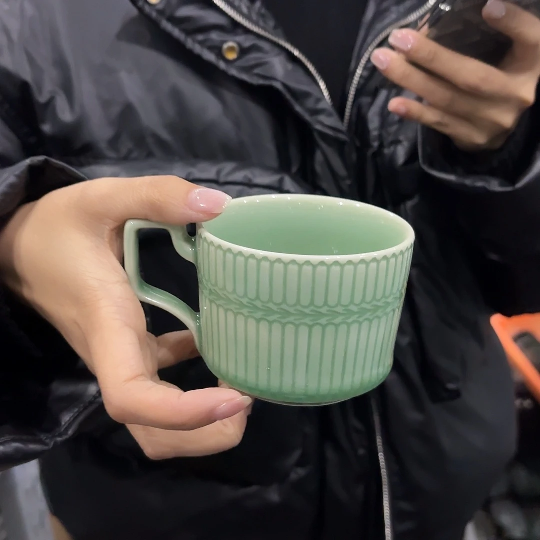 龙泉云间青瓷小米茶器