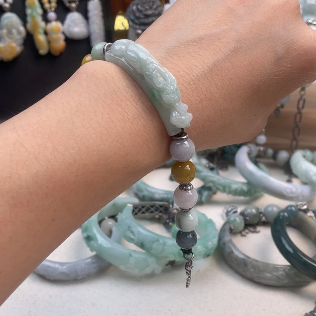 翡翠未镶嵌手链手链