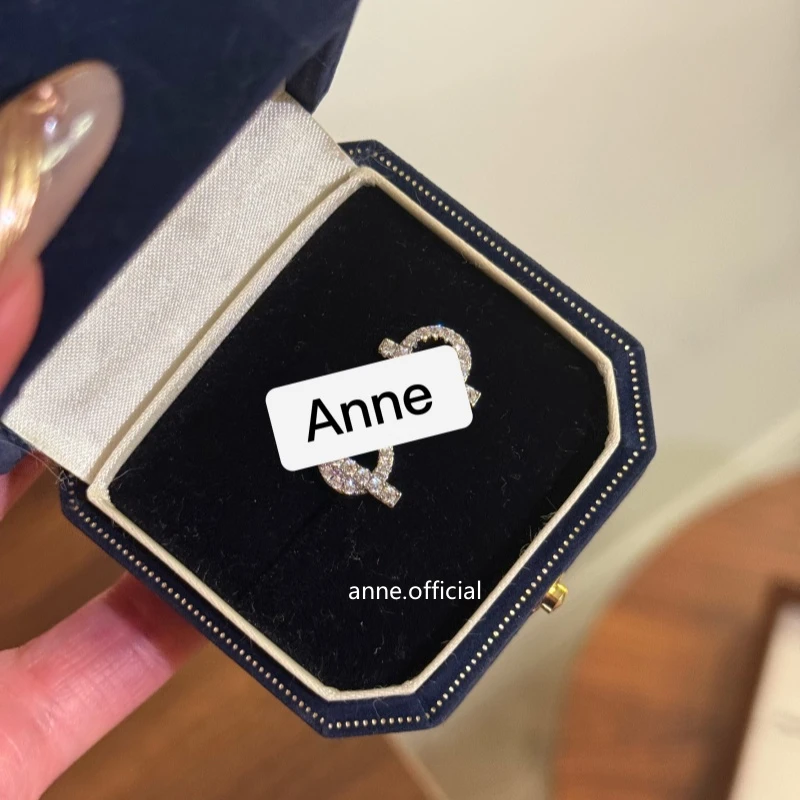 铜合金耳饰 【R351】猪鼻子小Q爆闪满锆圆圈精致耳钉