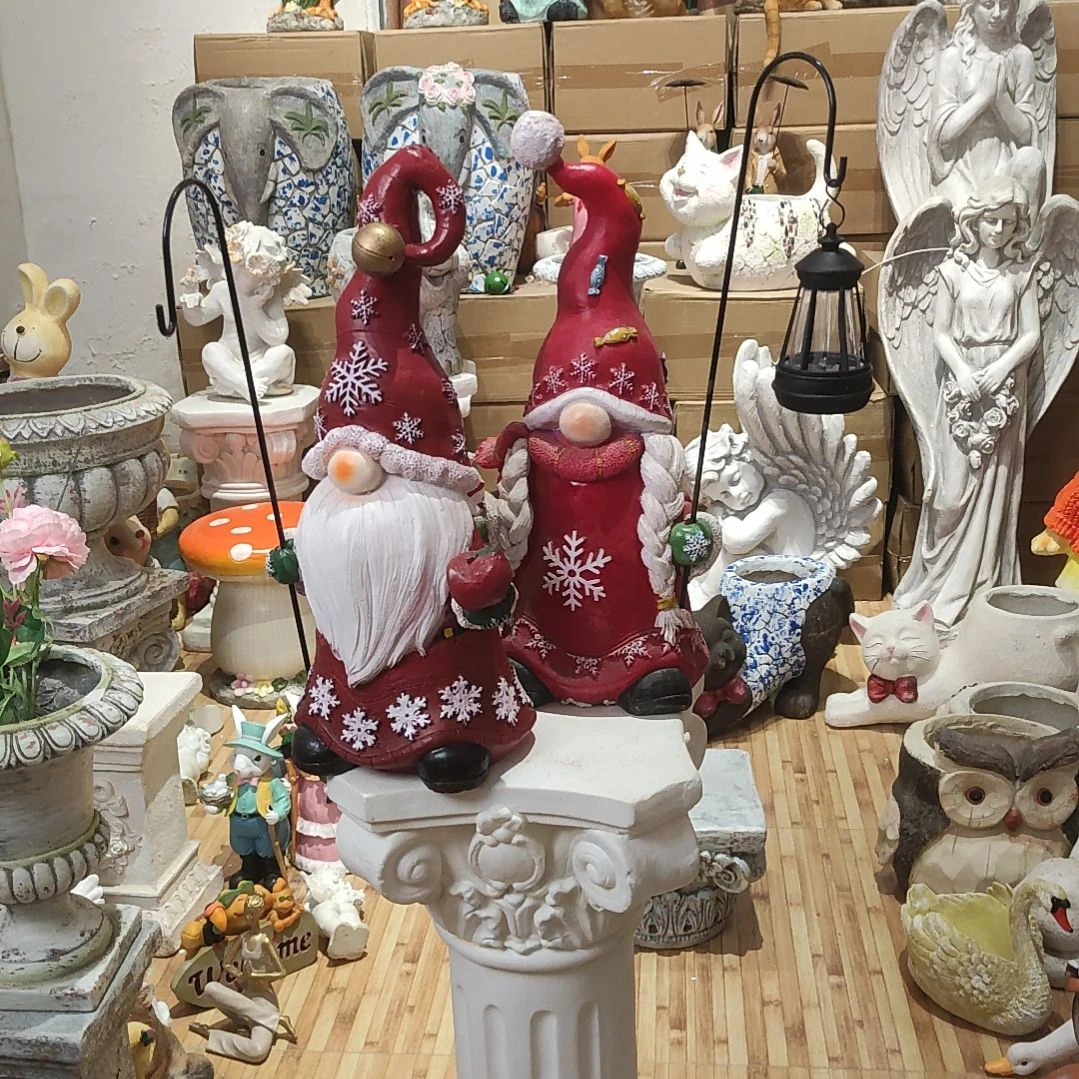 合成树脂圣诞甘道夫带灯一对