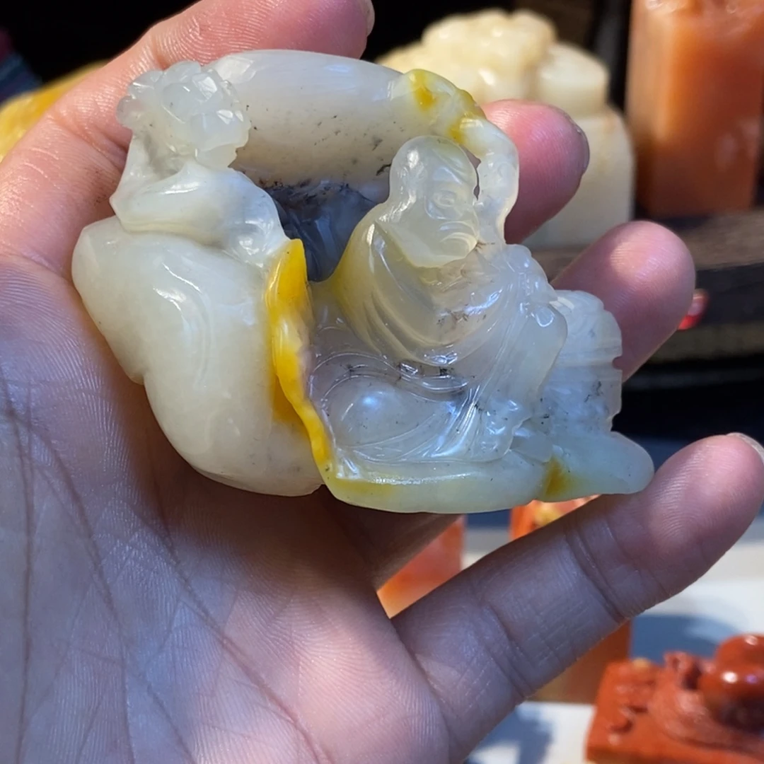 印石寿山石坑头石