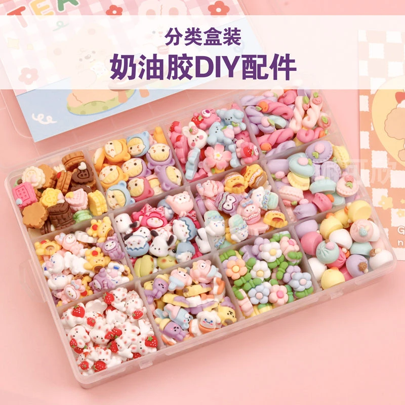 【店铺热销】卡通迷你小号diy树脂配件装饰奶油胶发夹手机壳美甲