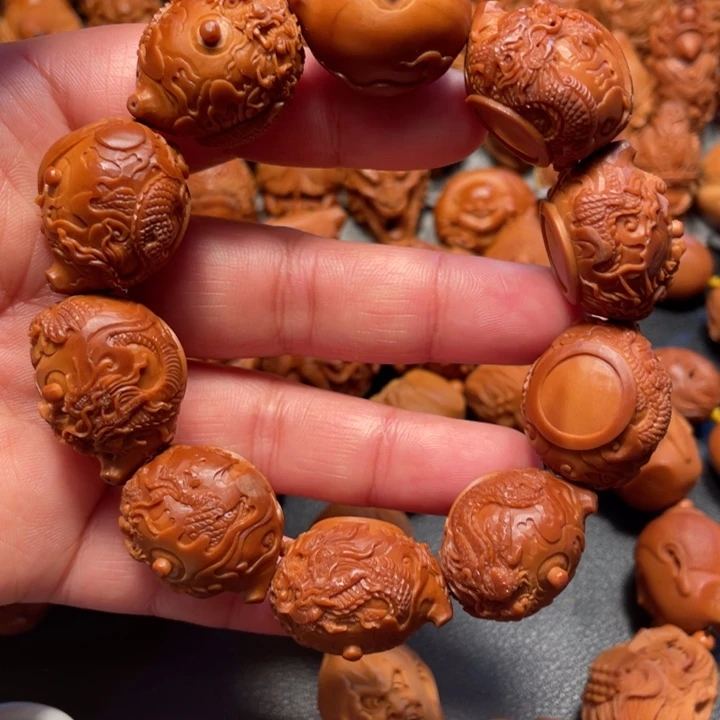 【闪购商品】橄榄核手串/手链龙壶。