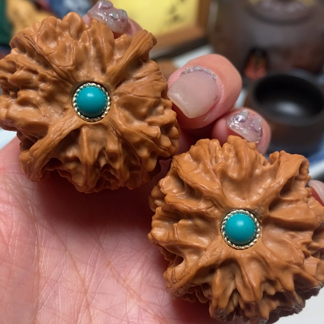 文玩核桃把件41尺寸苹果园