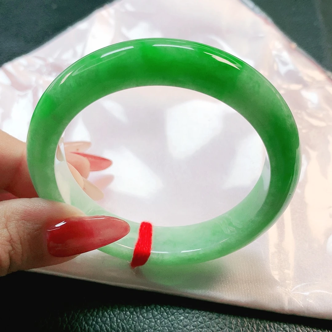 未镶嵌手镯翡翠2941强推满色55