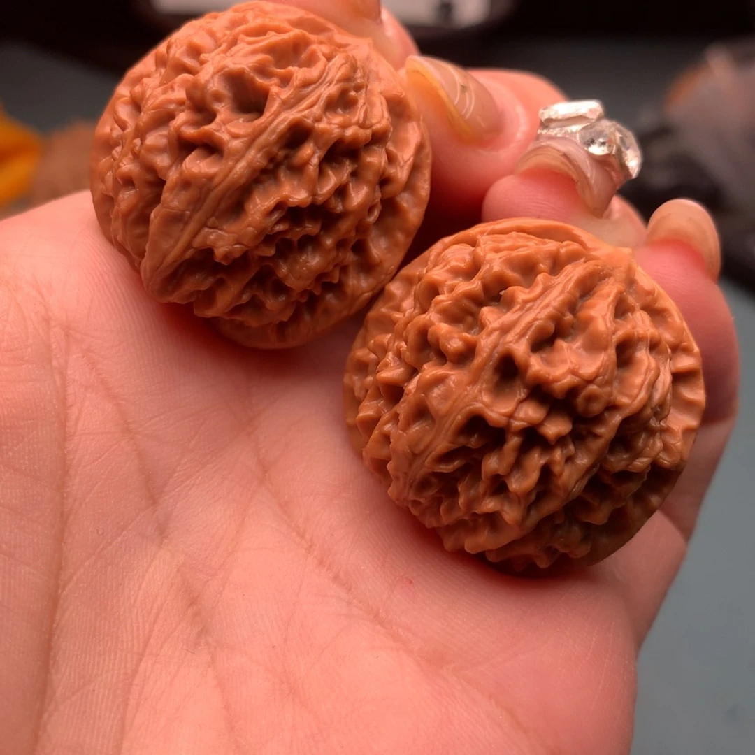 文玩核桃把件简****J荔枝纹44