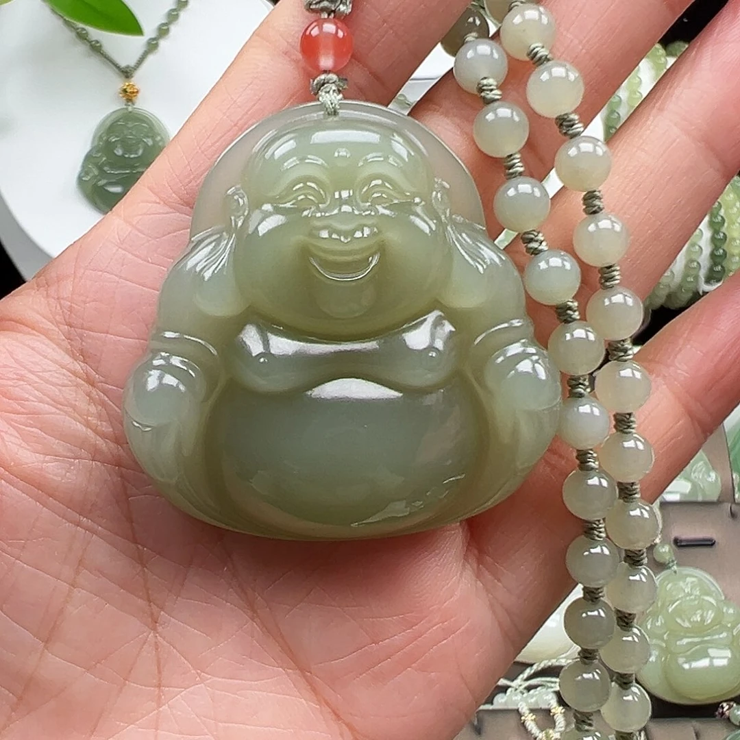 暖***蓉颈饰未镶嵌和田玉