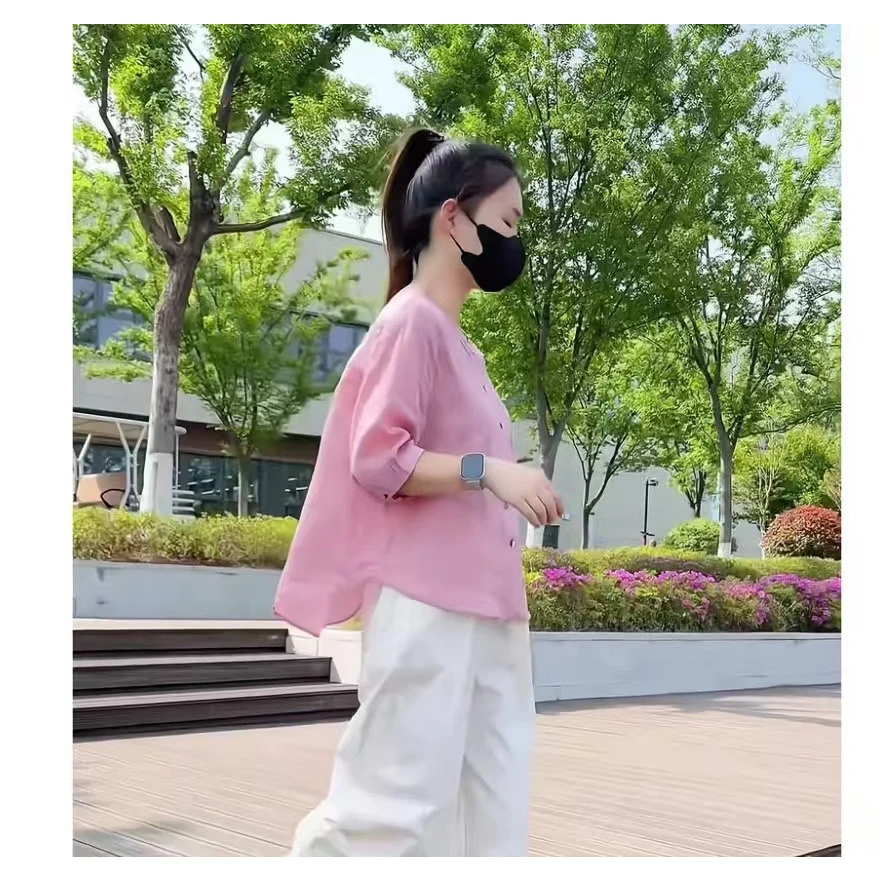 2025新款韩系宽松慵懒衬衫休闲小个子显瘦上衣百搭时尚