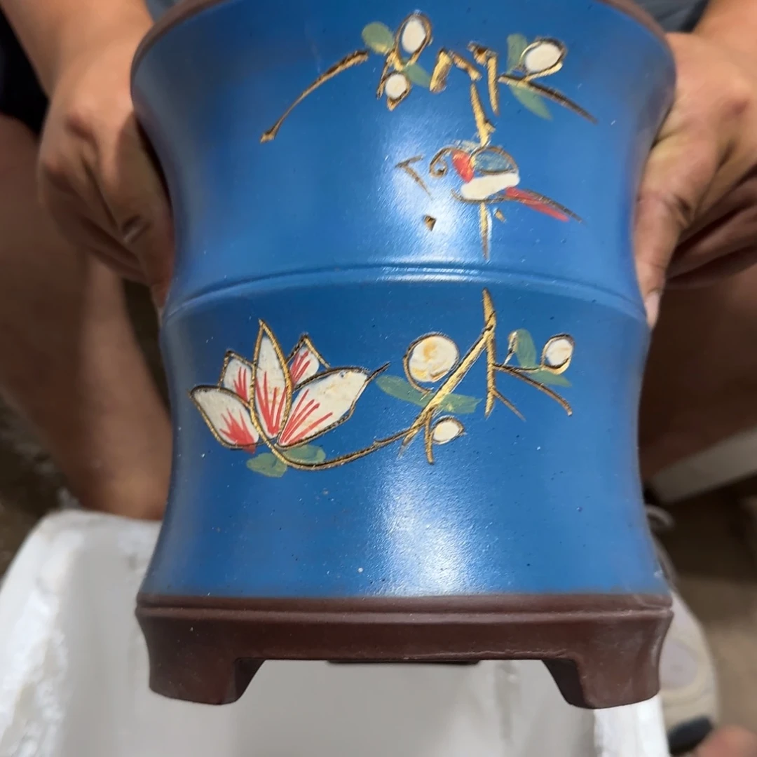 紫砂花盆口径15厘米