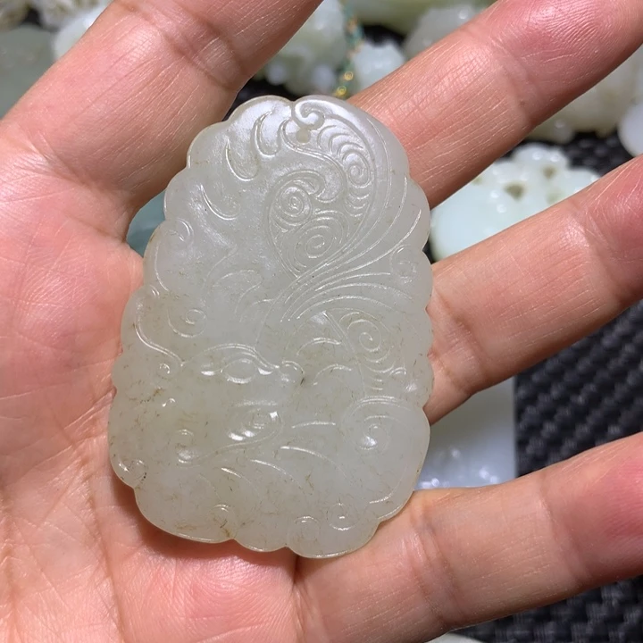 和田玉（白玉）颈饰未镶嵌