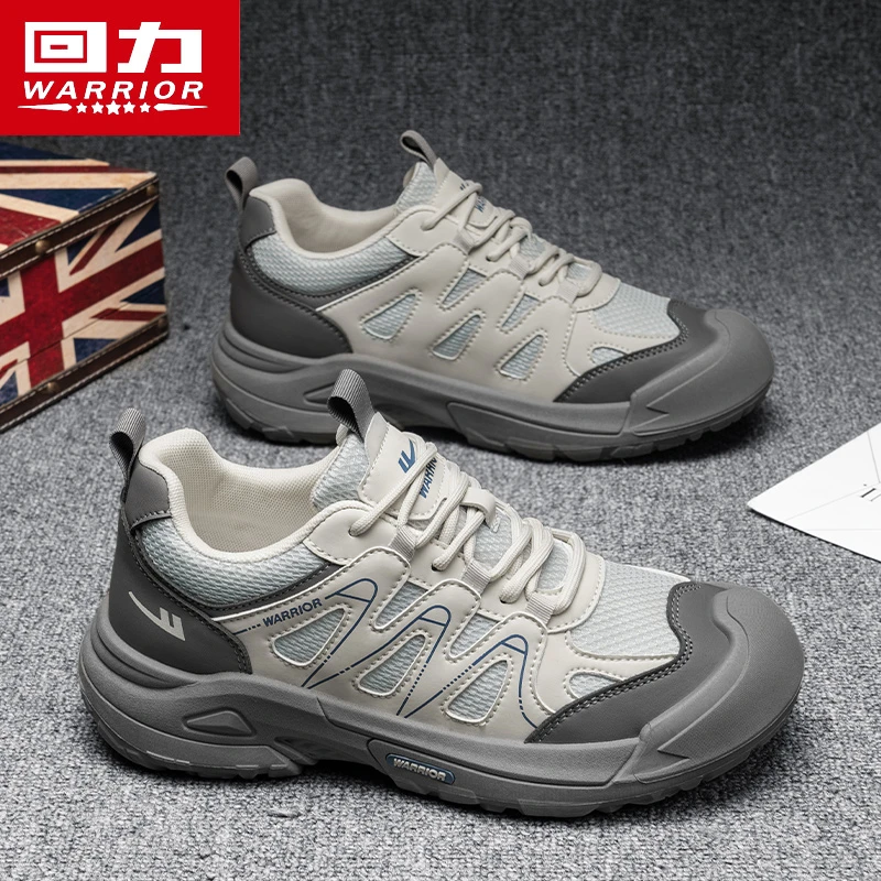 回力男鞋2025夏季新款户外休闲登山网面鞋透气跑步防滑耐磨徒步鞋