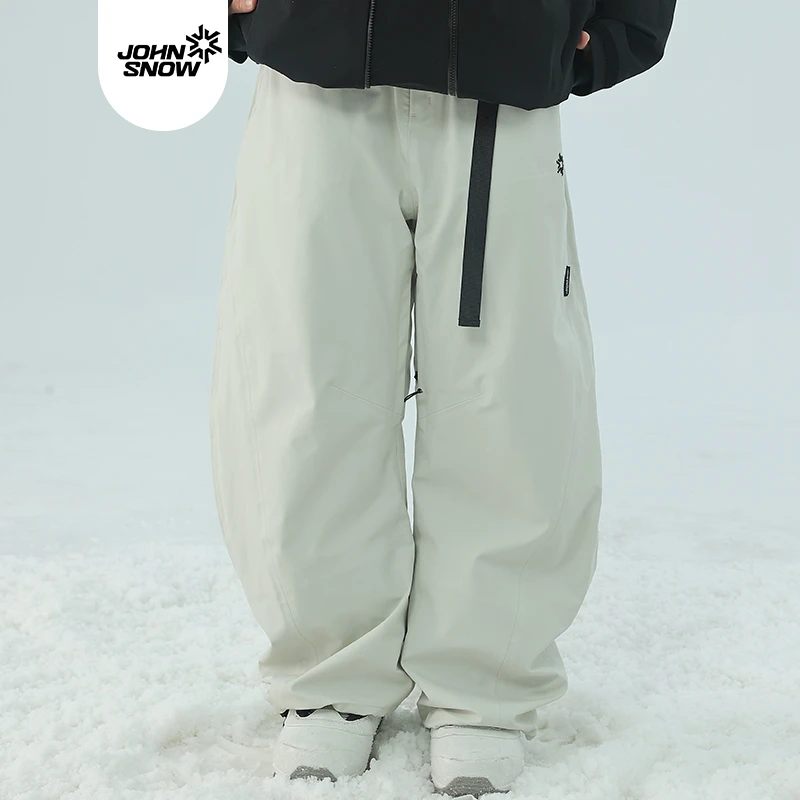 John snow硬壳3L滑雪裤男女款单双板防水全压胶透气耐磨弯刀雪裤