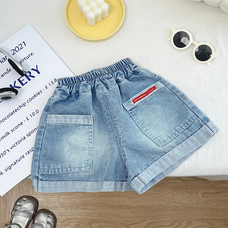 女童牛仔短裤夏季2025新款洋气韩版儿童薄款热裤休闲时髦宽松裤子