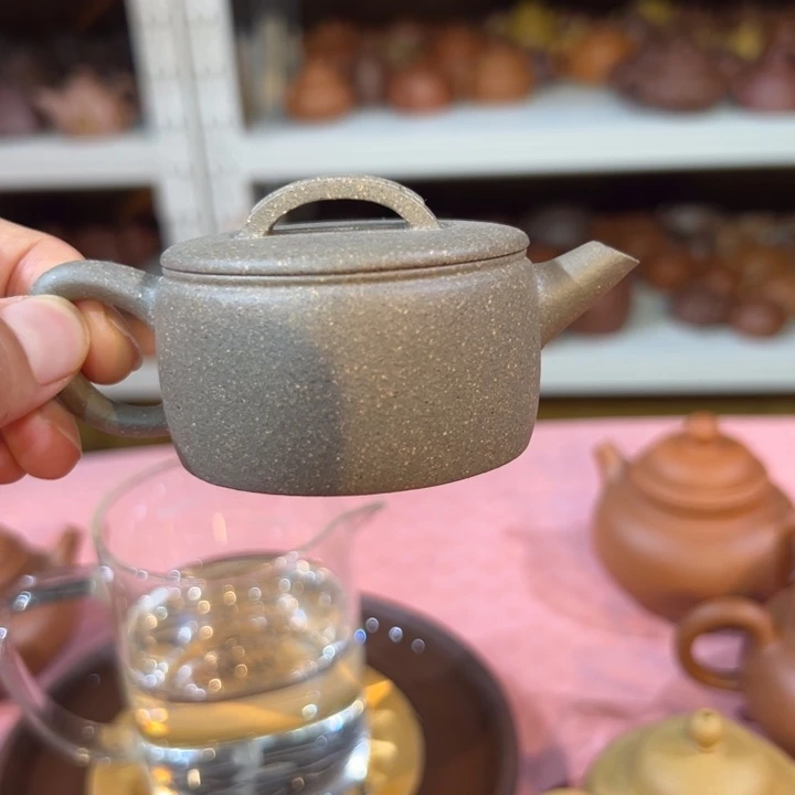 紫砂茶壶青段汉瓦60cc