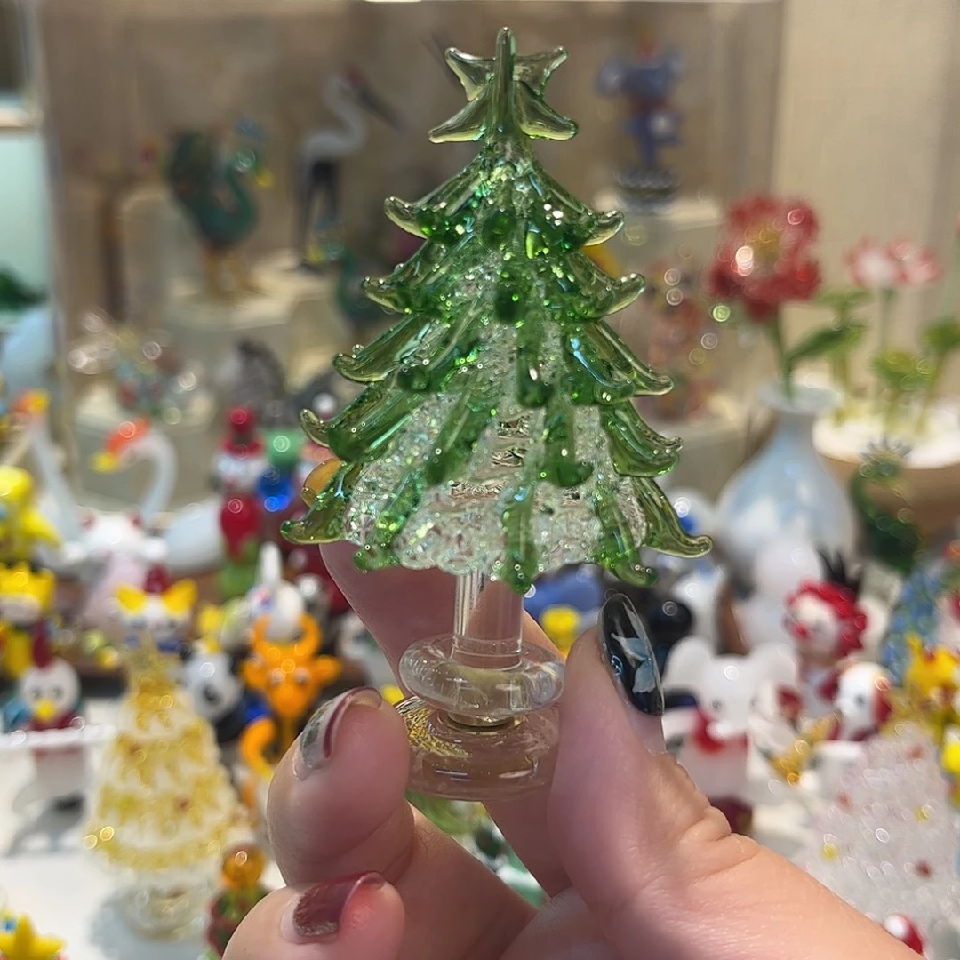 琉璃手工艺品旋转