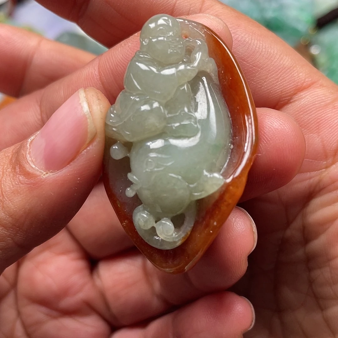 颈饰未镶嵌翡翠翡玉缘翡翠