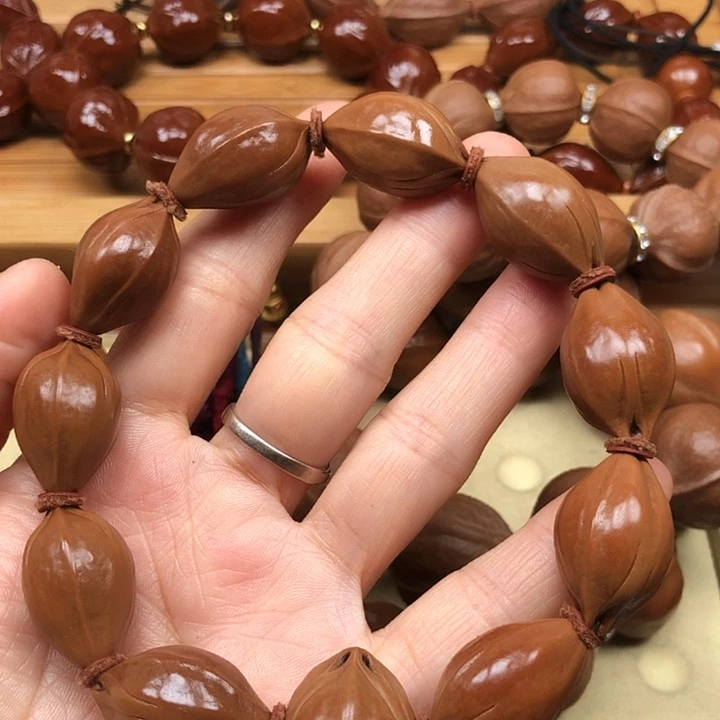 橄榄核手串梅林铁核15 X25三面佛