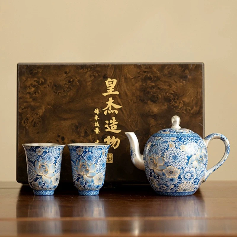 SD高档青花美人壶家用陶瓷功夫茶具泡茶壶茶杯ZH    2134