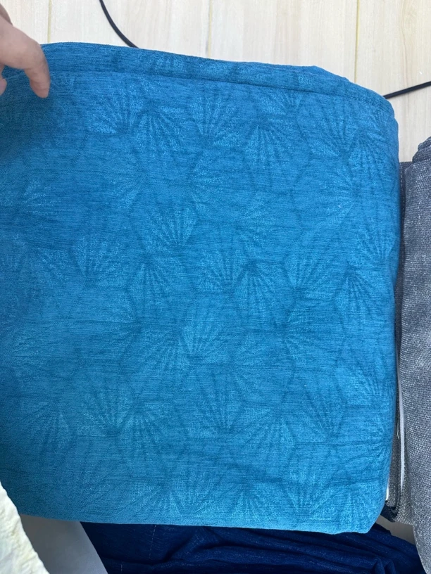 高端成品窗帘厂家直销祖母绿花纹
