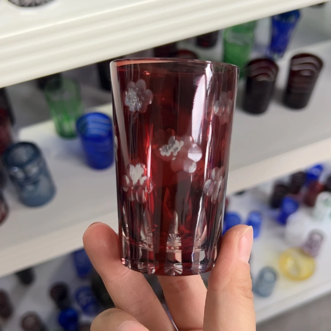 水晶玻璃高脚款微瑕一个