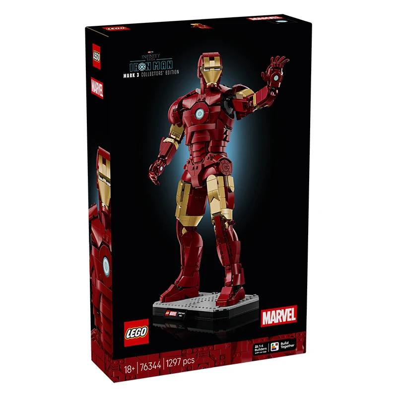 LEGO/乐高钢铁侠Mark3收藏版76344玩具成人拼装生日礼物积木玩具