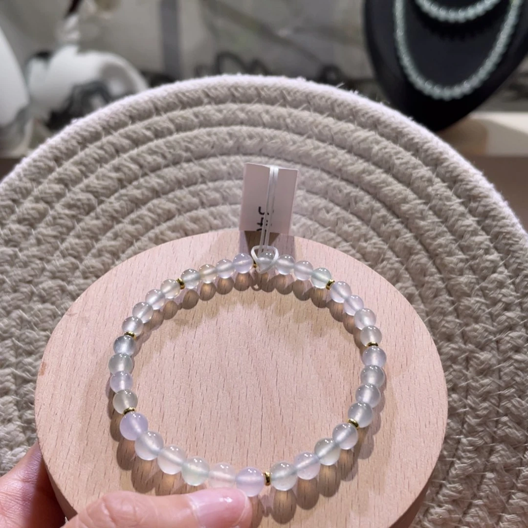 翡翠散珠天然缅a翡翠高冰手串