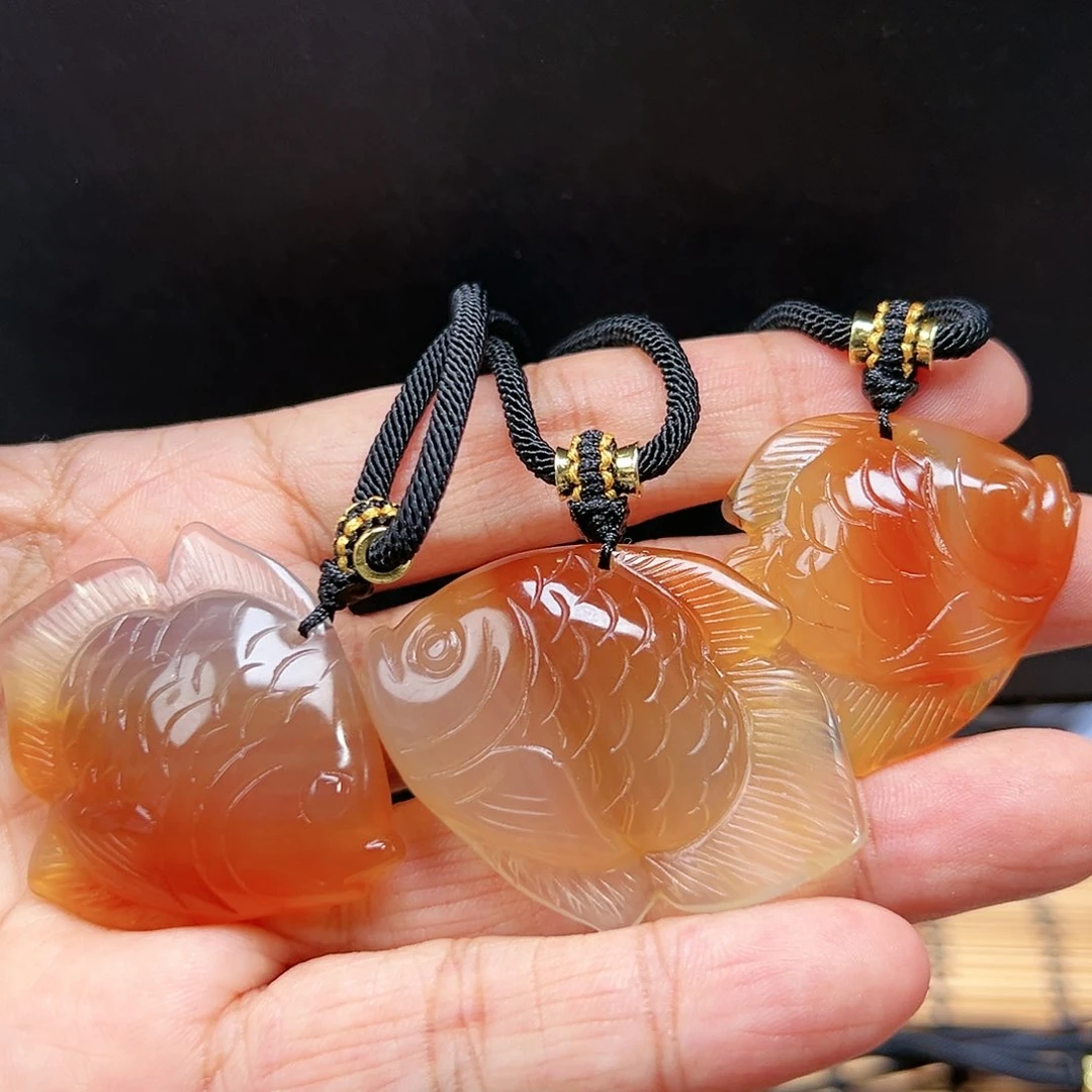 未镶嵌玛瑙/玉髓珠宝半成品随机3发一