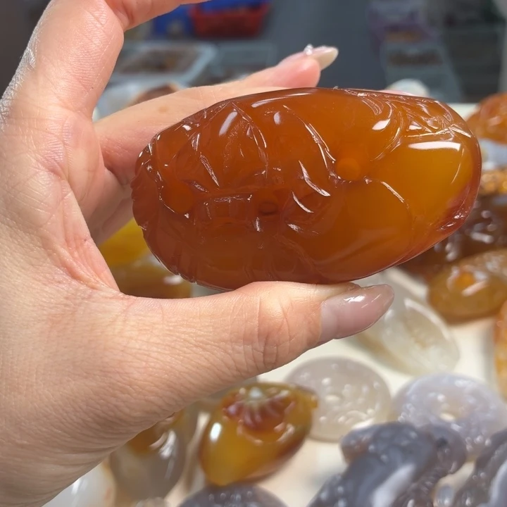 玛瑙/玉髓吊坠(不含链)未镶嵌