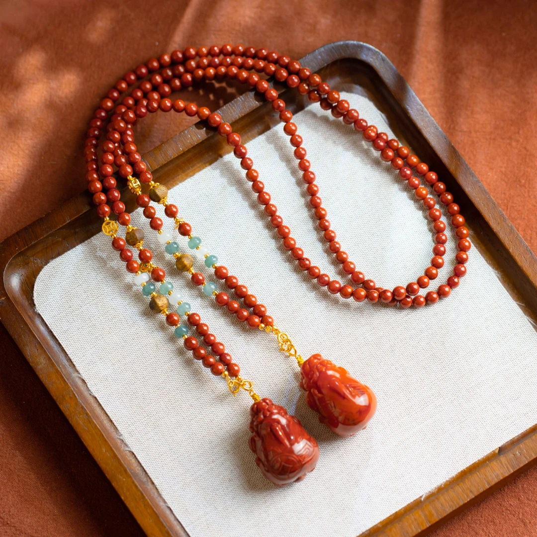 南红大貔貅毛衣链（多样性发货 发其一）