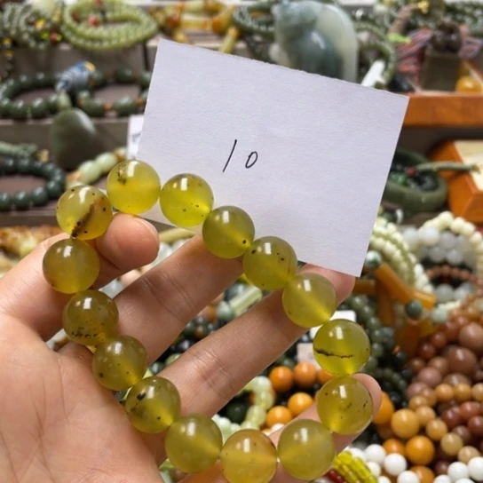 未镶嵌蛇纹石玉手链