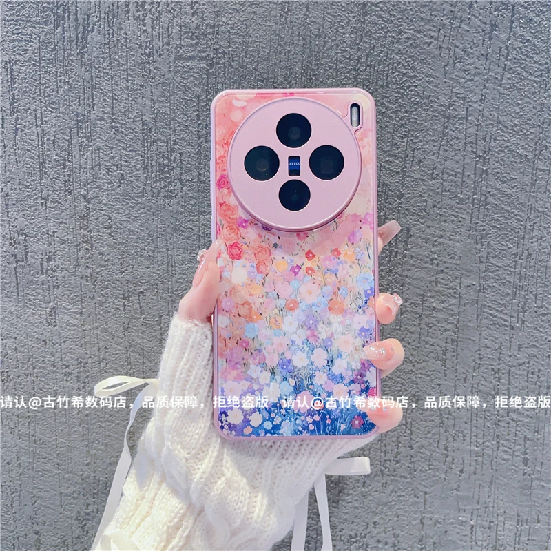 （vivoX系列）金属漆玻璃壳适用x200/100/90/80/70/60/50/30手机壳