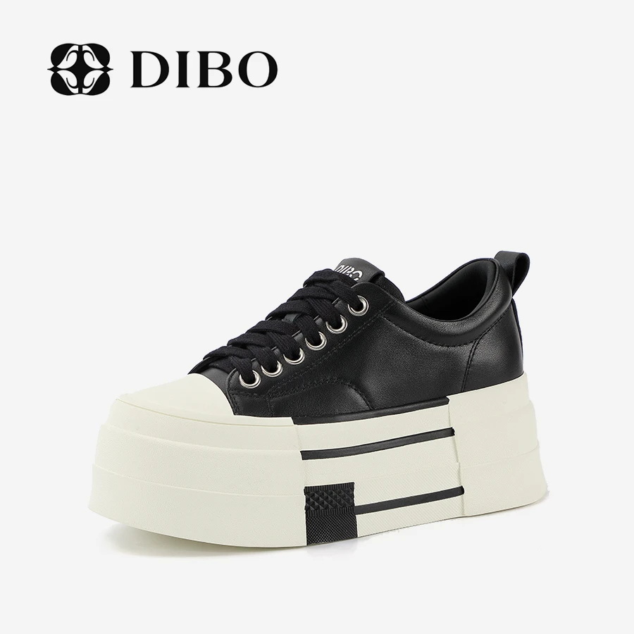 DIBO碲铂 清新春日感松糕休闲鞋厚底增高百搭女士板鞋25118192