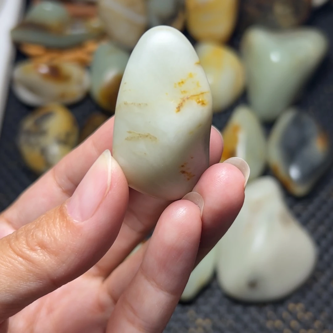 和田玉未镶嵌挂件A89