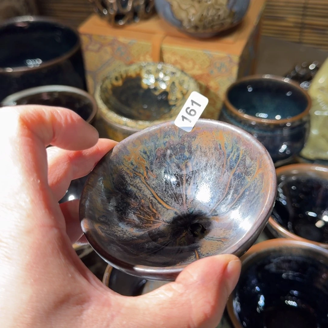 茶盏崔*芯建盏精品三有0161