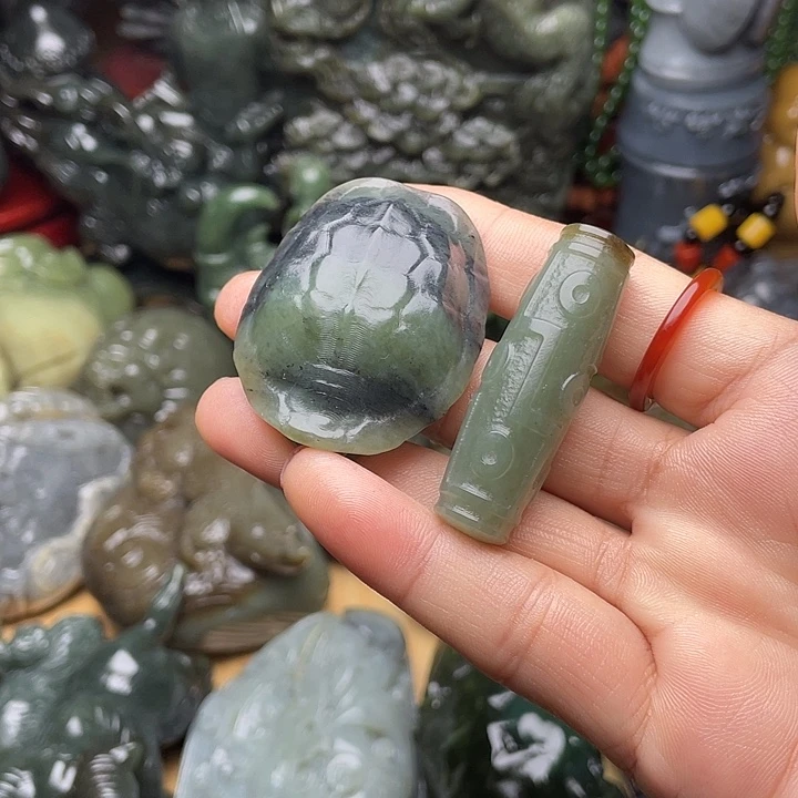 心***印和田玉未镶嵌挂件