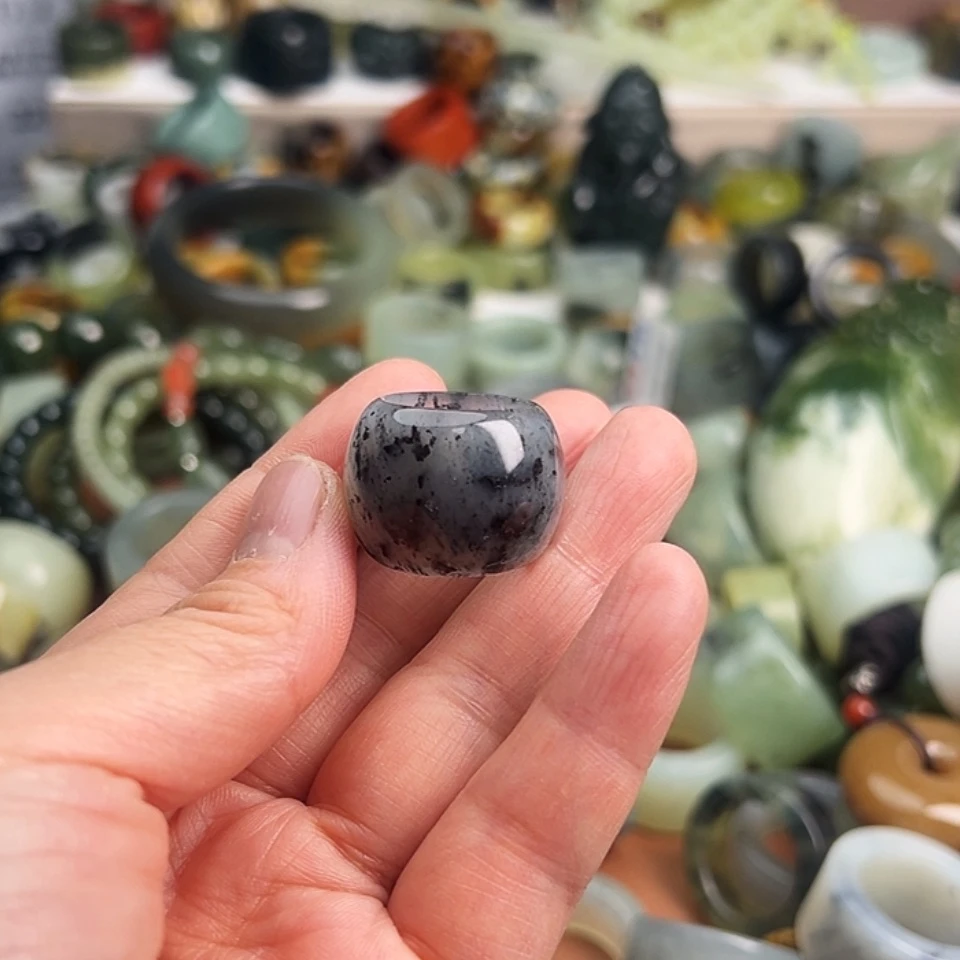 【闪购商品】未镶嵌蛇纹石玉戒指