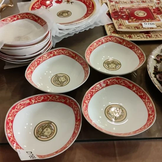 陶瓷饭碗四个一套组微瑕特价出不退换
