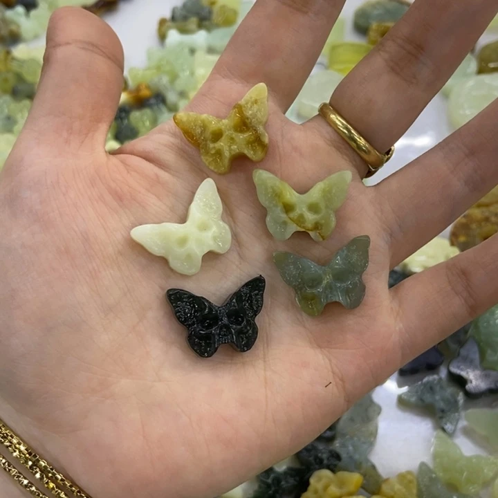 蛇纹石玉配件未镶嵌莫*