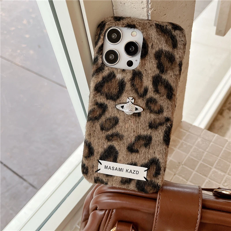 【浠儿姐姐】毛绒豹纹西太厚苹果防摔简约手机壳