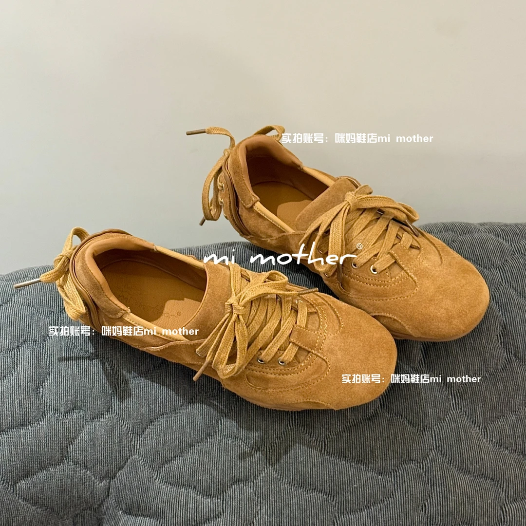 mi mother“珍妮同款”真皮 韩版韩系小众单鞋 双蝴蝶结 暴走