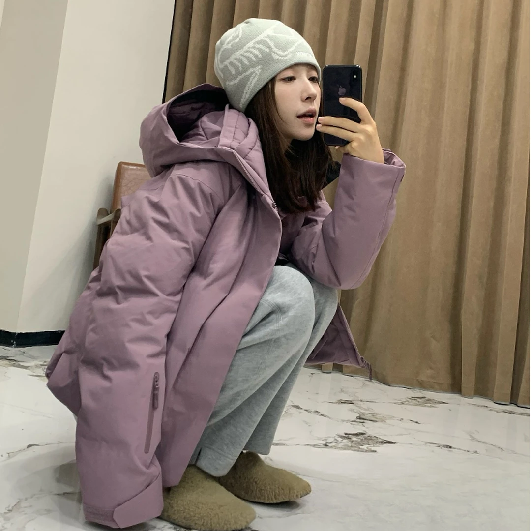 小鸟滑雪服鹅绒服冲锋衣12000黑色星际紫女士保暖加厚冬季