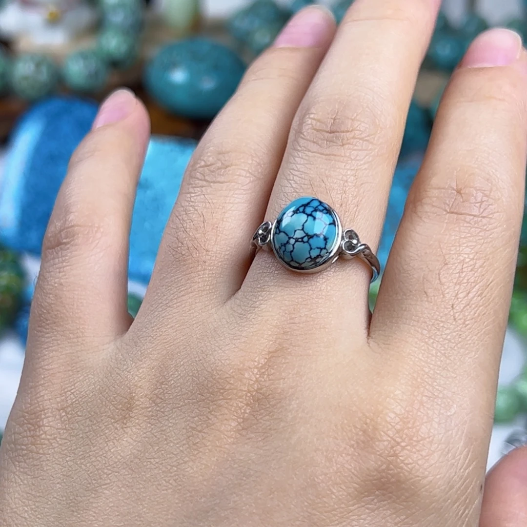 银S925镶嵌绿松石珠宝奇石