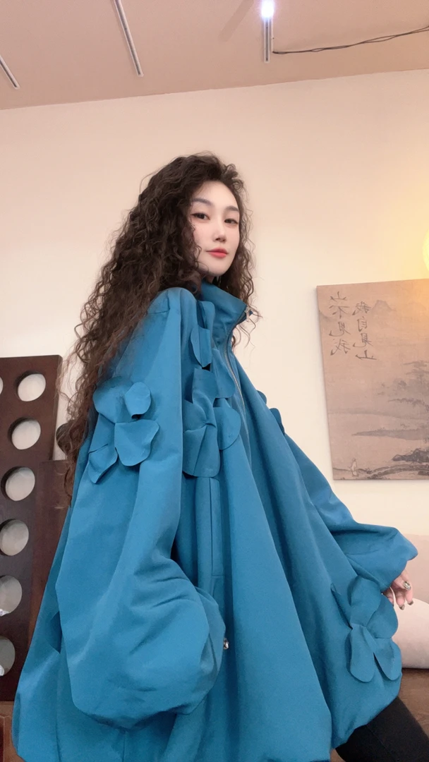 museguhui/木色古汇91857#设计长袖常规款纯色秋款百搭时尚外套