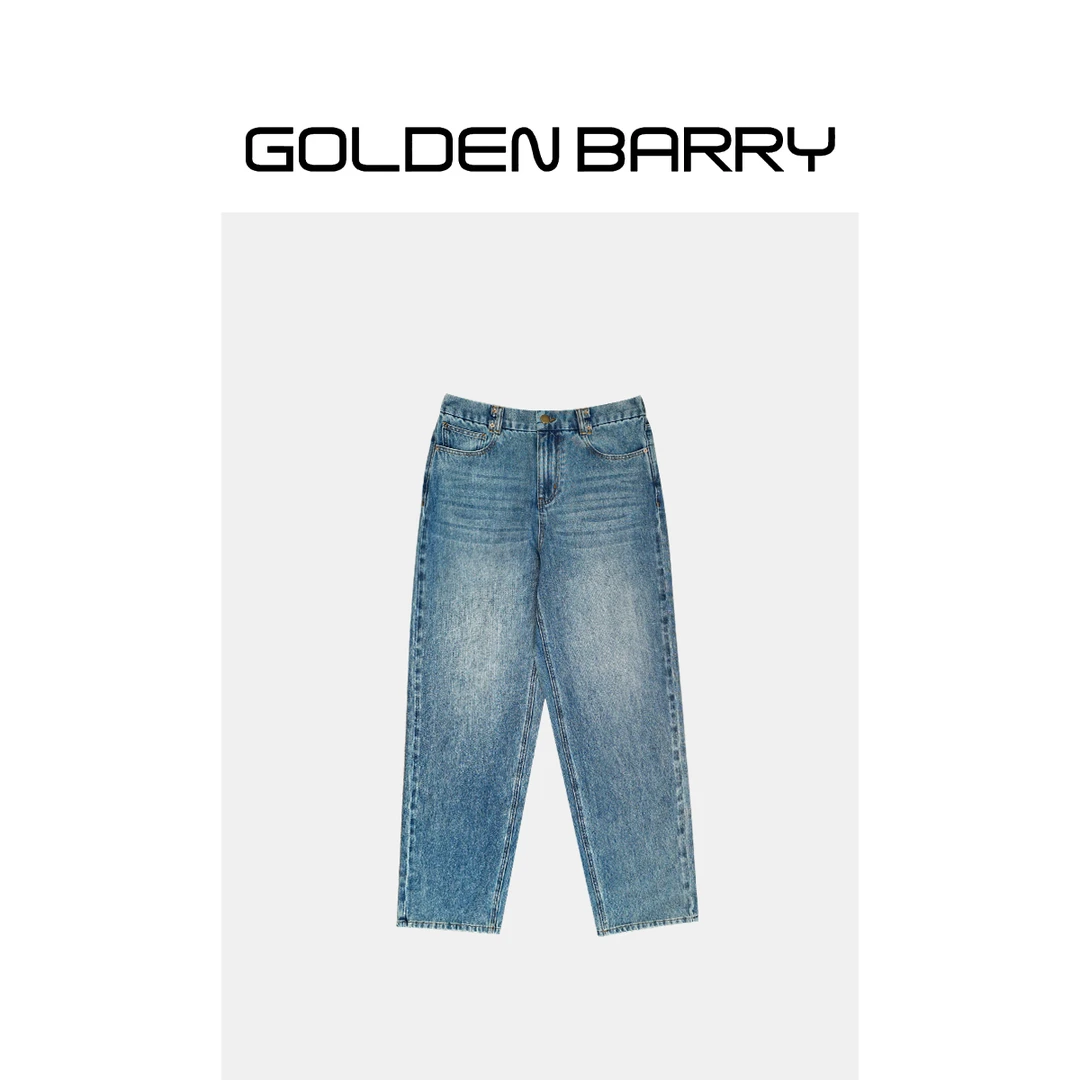 GOLDENBARRY|505109百搭透气老爹休闲牛仔裤【微瑕1】