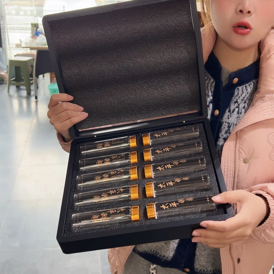 水晶玻璃吸管款猴魁玻璃礼盒