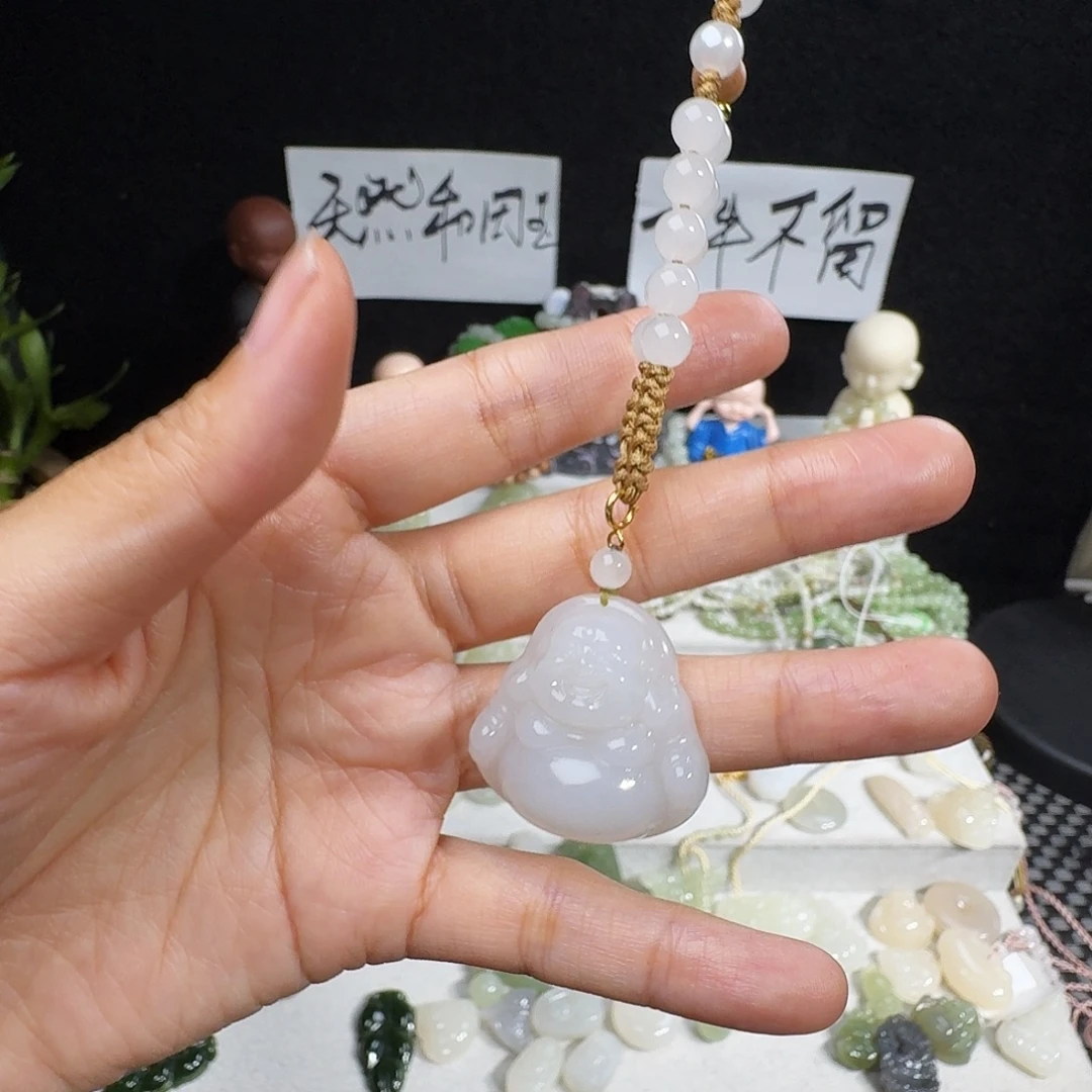 蓝***和田玉未镶嵌颈饰